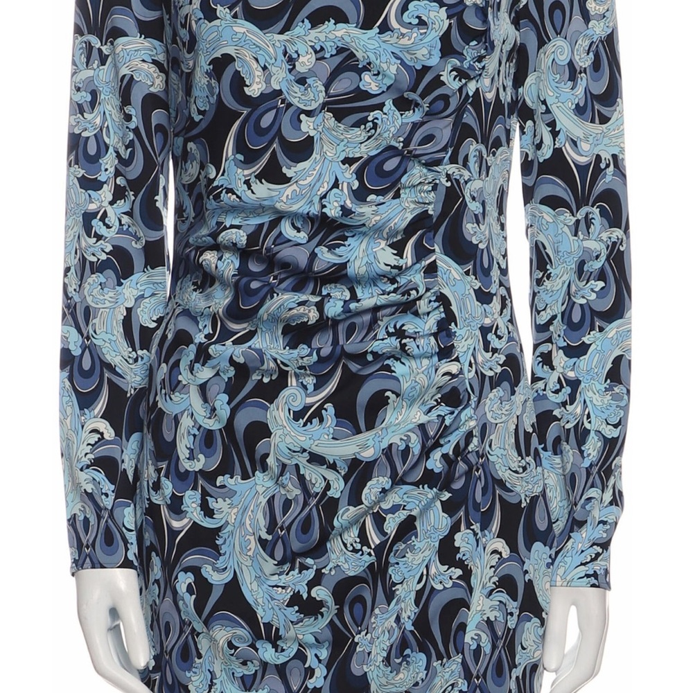 Emilio Pucci silk print dress it44 us8 - Picture 2 of 5